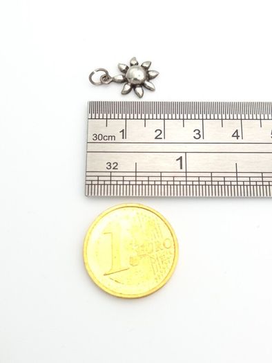 Vintage 925 Sterling Silver Sun Charm