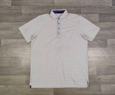 Greyson Patterned Golf Polo Shirt Mens XL