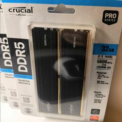 Brand New Pc Ram Crucial Pro 32gb 2x16gb Ddr5 5600mhz Xmp Expo