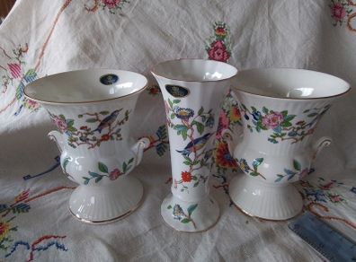 Two Aynsley Urn Shaped Vase + Another