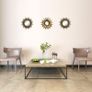 Small Round Decor Wall Mirrors Set of 3 Home Accessories for Bedroom, Living Room & Dinning Room (BM013) Image 3