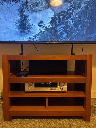 LG 75 inch 4K Smart TV and Wooden Media Unit 475 Euro