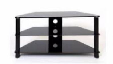TV unit black .
