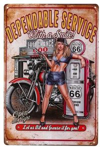 Dependable Service : Metal Sign