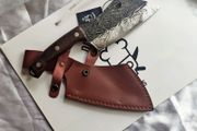 Serbian Cleaver Knife 6inc Tribal Engraved By Di'Casteel