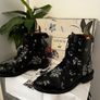 Navy Designer Erdem for H&M biker boots Image 2