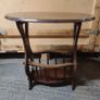 Vintage Oval Coffee Table with Lower Magazine Shelf Image 4