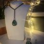 Malachite Crystal on a Belcher Chain Necklace Image 4