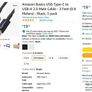 Amazon Basics USB Type-C to USB-A 2.0 Male Cable Image 4