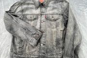 Levis Mens Trucker Denim Jacket Black Washed Type III Size S