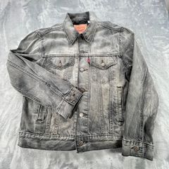 Levis Mens Trucker Denim Jacket Black Washed Type III Size S