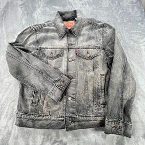 Levis Mens Trucker Denim Jacket Black Washed Type III Size S