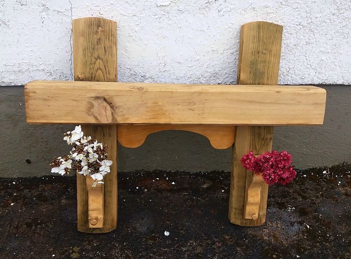 Rustic Oak Beam floating shelf / display