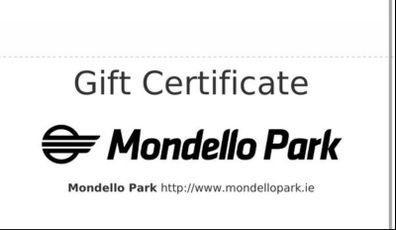 Mondello gift voucher