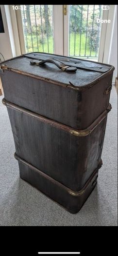 Old style suitcases