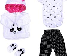 Reborn Dolls Clothes 22 inch Outfit Accessories 6pcs Set for 20-22 Inch Baby Doll Newborn Girl (FREE SHIPPING)