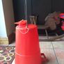 Vintage Fethaware Red Water Carrier, VW Camper, Camping Image 6