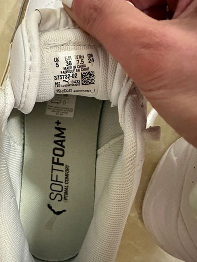 Puma white trainers
