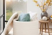 Folding Boucle Stool