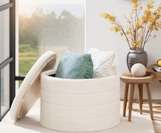 Folding Boucle Stool