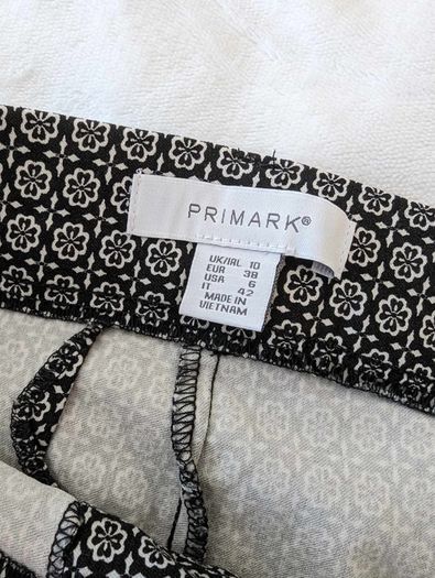 trausers , Women's casual pants, Primark, viscose, size 38 Slim Fit Patterned trousers, elegant pants