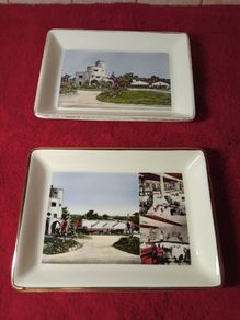 Vintage Souvenir Wall Plaque / Trinket Dish