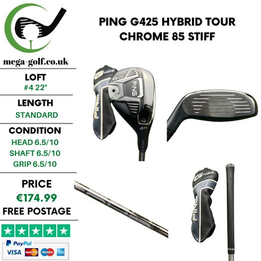 Ping G425 Hybrid / #4 22 Degree / Tour Chrome 85 Stiff