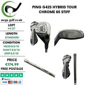 Ping G425 Hybrid / #4 22 Degree / Tour Chrome 85 Stiff