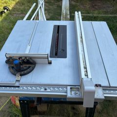 Scheppach HS105 Table Saw with Stand + Freud Blade+ roller support stands