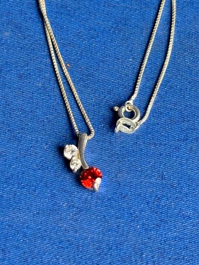 Sterling Silver Cherry Necklace