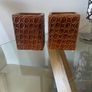 Two Heavily Glazed  Plant Pots Image 3