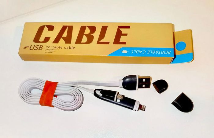 2 in 1 USB-A to Lightning and Micro USB Charging Cable