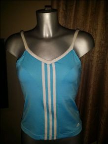 Genuine Adidas blue top size UK10 EUR38 Postage included
