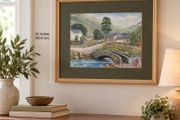 Original Watercolour Painting by Leslie Allen Framed