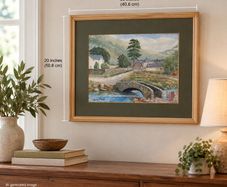 Original Watercolour Painting by Leslie Allen Framed