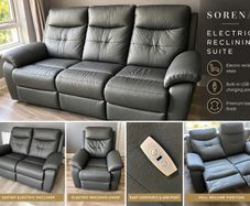 Quick sale Sorena Leather Electric Suite