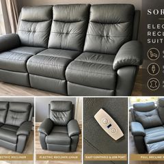 Quick sale Sorena Leather Electric Suite