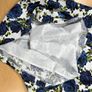 Laura Ashley Womens Dress White A-Line Linen Blue Rose Floral Print Retro SZ 10 Image 9