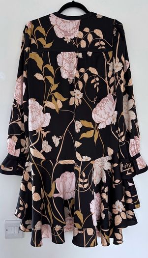 ME+EM Romantic Rose Print Dress