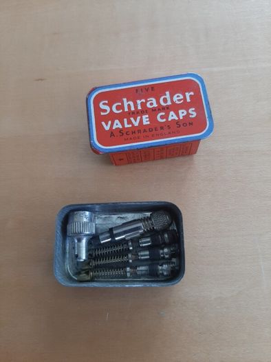Dunlop cycle repair/Schrader tins
