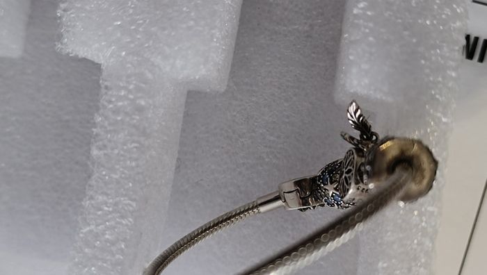 Pandora charm bracelet with assorted charms