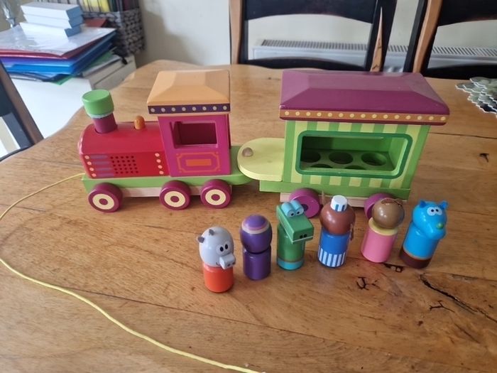 Wooden toy train