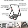 Foldable Steering Wheel Stand for Logitech, PS5, PS4, Xbox & PC G29/G920/G923/G PRO/RS50 fit, MOZA R3/R5 & select Thrustmaster, 30-sec folding, adjustable height & wheel angle, steel frame Image 4