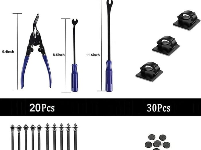 NEW SALE | Trim Removal Tool Kit, 238PcsAuto Trim Removal Tool Kit, Auto Push Pin Bumper Retainer Clip Set/Fastener Terminal Remover Tool/Car Upholstery