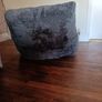 Luxury Grey Beanbag Armchairs Image 3