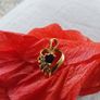 18 CT Gold pendant with Natural Sapphire and  diamonds Image 5