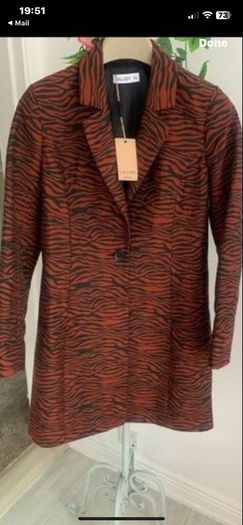 jacket Bnwt gallery jacket 8/10 rust animal print