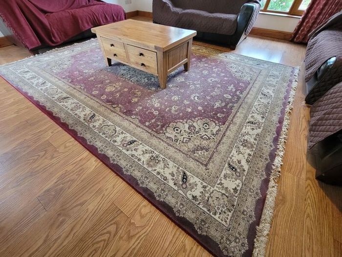 Large rug.