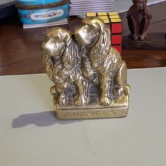 Dog ornament brass spaniels