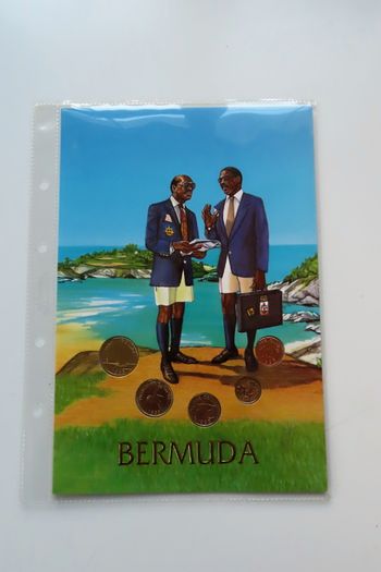 Bermuda vintage original coins set 1993 UNC